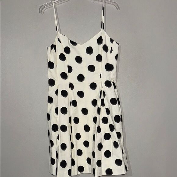 LOFT Black and White Sleeveless Mini Sundress - Picture 1 of 13